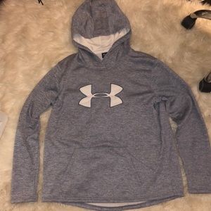 Blue ish grey under armour sweatshirt